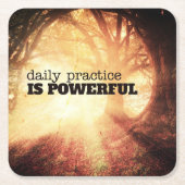 Daily Practice スクエアペーパーコースター (正面)