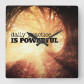 Daily Practice スクエア壁時計 (正面)