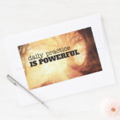 Daily Practice 長方形シール (封筒)