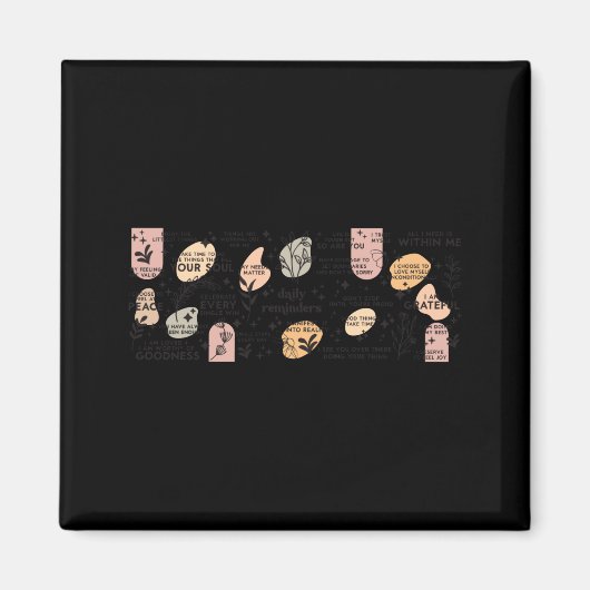 Daily Reminders Affirmation Mug マグネット (正面)