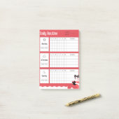 Daily Routine Chart Morning Afternoon Evening ポストイット (デスク上)