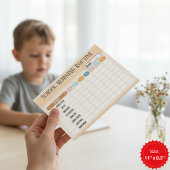 Daily Routine Checklist for Kids Morning & School  ノートパッド