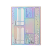 Daily Schedule for Focus & Self-Care  ノートパッド (回転)