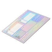 Daily Schedule for Focus & Self-Care  ノートパッド (アングル)