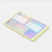 Daily Schedule for Focus & Self-Care Post-Its ポストイット (アングル)