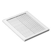 Daily Tasks Checklistメモ帳 ノートパッド (アングル)