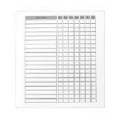 Daily Tasks Checklistメモ帳 ノートパッド (正面)