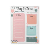 Daily To-Do List Minimalist Planner Organizer  ノートパッド (回転)