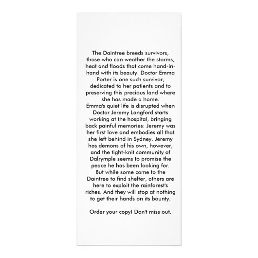 Daintreeの棚カード ラックカード (裏面)