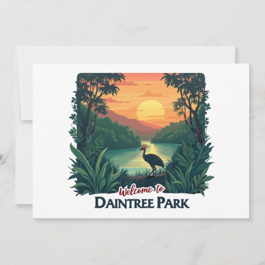 Daintree National Australian Parkへようこそ 招待状 (正面)