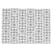 Dainty Charcoal and Crème Motif ラージペーパーバッグ (裏面)