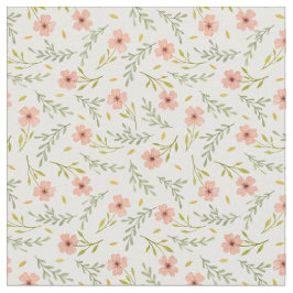  Dainty Ditsy Watercolor Floral Pastel Pattern ファブリック