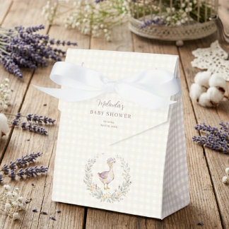Dainty Goose Baby Shower Lilac Watercolor MH26 フェイバーボックス
