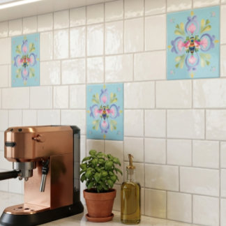 Dainty Honey Bee Unique Accent タイル