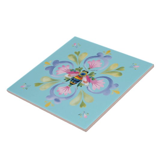 Dainty Honey Bee Unique Accent タイル (側面)