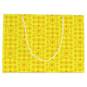 Dainty Orange on Yellow ラージペーパーバッグ (裏面)