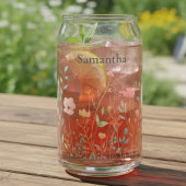 Dainty Wildflower Personalized ガラス缶