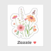 Dainty Wildflowers Botanical Floral  シール (シート)