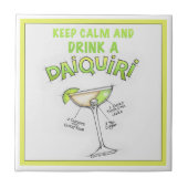 DAIQUIRI レシピ カクテル アート タイル (正面)