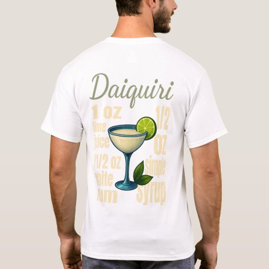 Daiquiri T-Shirt – Classic Rum Cocktail Tシャツ (裏面)