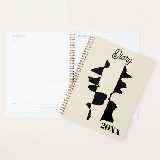 Dairy "Abstract Dual Face" プランナー手帳 (ディスプレー)