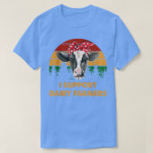 Dairy Farmer  I Support Dairy Farmers Gift  Tシャツ (デザイン正面)