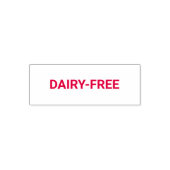 Dairy-free Allergy Friendly セルフインキングスタンプ (デザイン)