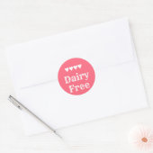 Dairy Free sticker ラウンドシール (封筒)
