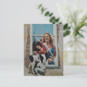 Dairy Princess Alice Unique Retro Collage  ポストカード (スタンド正面)