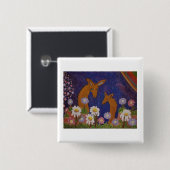 Daises and Deer 缶バッジ (正面&裏面)