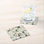 Daisies スクエアペーパーコースター (インサイチュ)