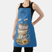 Daisies and Tea Cups Apron エプロン (インサイチュ)