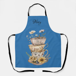 Daisies and Tea Cups Apron エプロン