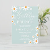 Daisies Birthday Brunch Party Invitation 招待状 (スタンド正面)