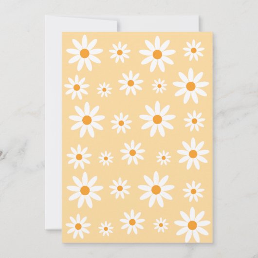 Daisies Birthday Party spring Invitation 招待状 (裏面)