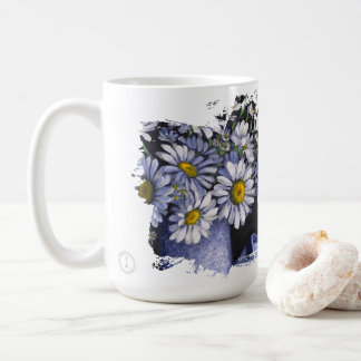 Daisies flower Let your dream blossom mug コーヒーマグカップ