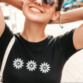 Daisies Flower Tshirt Flowers, Women's Oversized プラスサイズTシャツ