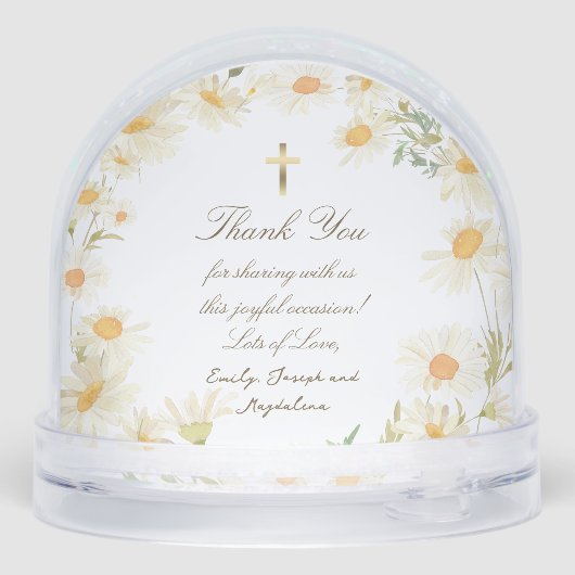 daisies frame Baptism thank you  (裏面)