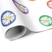 Daisies In Polka Dots ラッピングペーパー (ロールコーナー)