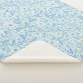 Daisies in white and blue on sea glass シェルパブランケット (3/4)