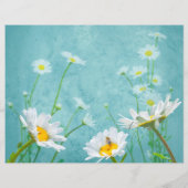 Daisies on a blue background (裏面)