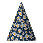 Daisies on Blue Denim Birthday  パーティーハット (裏面)