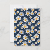 Daisies on Blue Denim Birthday Thank You Card サンキューカード (裏面)