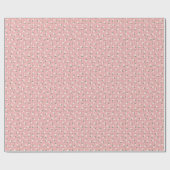 Daisies on Pink Plaid (small scale) ラッピングペーパー (フラット)