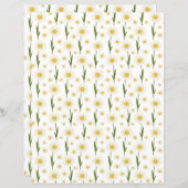 Daisies Scrapbook Paper (正面/裏面)