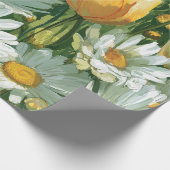 Daisies, Tulips & Butterflies illustrations ラッピングペーパー (角)