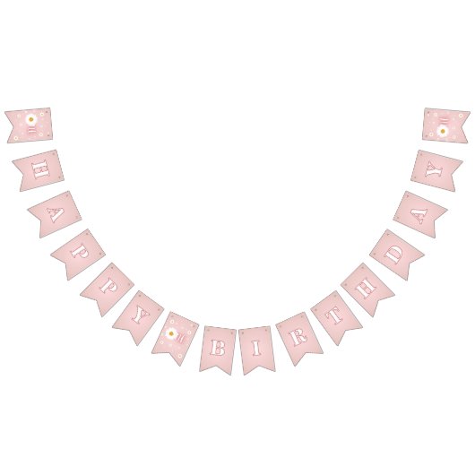 Daisy 1st Birthday バンティングフラッグ (全)