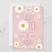 Daisy 1st Birthday Invitation 招待状 (正面)
