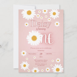 Daisy 1st Birthday Invitation 招待状