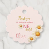 Daisy 1st Birthday - Isn't She ONEderful Boho  フェイバータグ (正面)